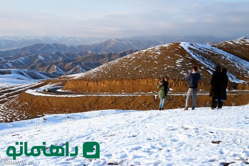 روستای برغان در زمستان