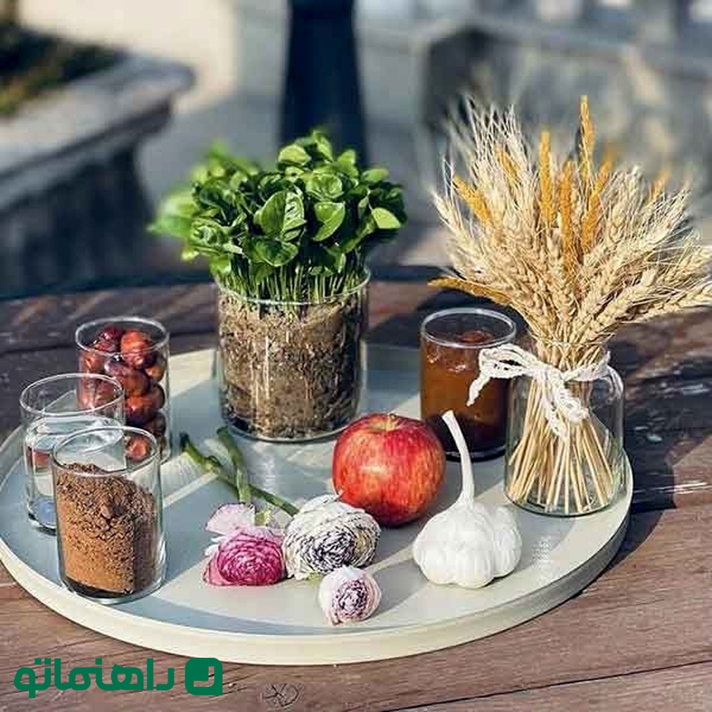 سفره هفت سین شیشه ای