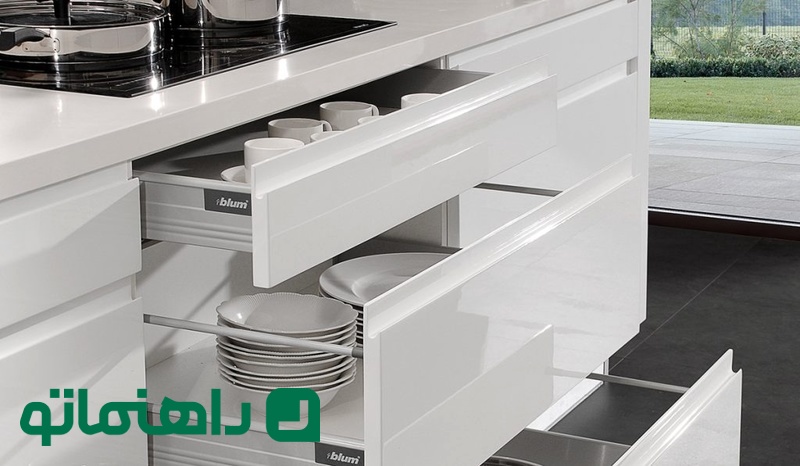 کابینت_ آشپزخانه بدون دستگیره (Handleless Cabinets)