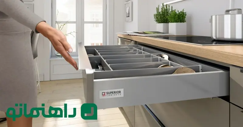 سیستم_ کشویی (Drawer Systems) هوشمند کابینت آشپزخانه