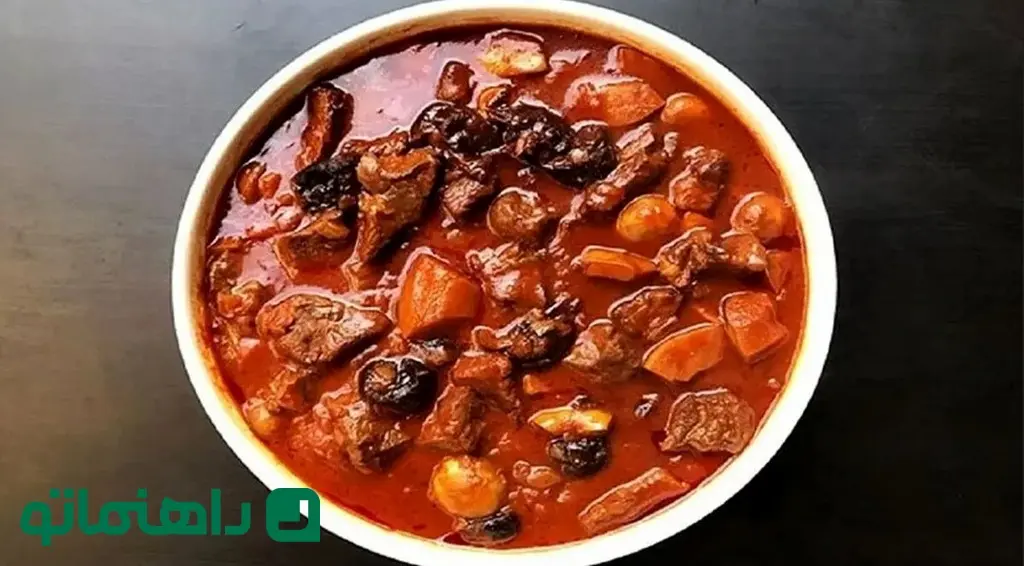 خورشت-به-با-مرغ