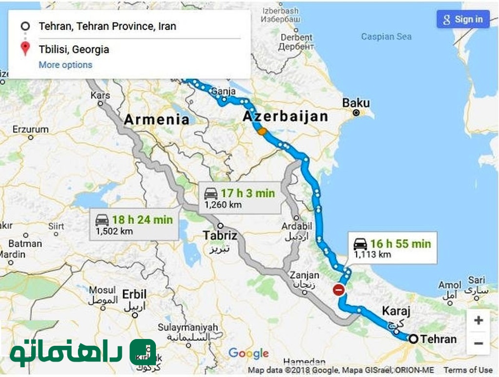 سفر به گرجستان با ماشین شخصی از مسیر آذربایجان