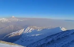 عکس زیرخاکی از قله دماوند در عصر قاجار