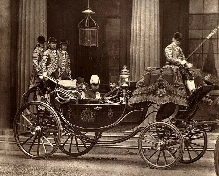  استقبال ملکه ویکتوریا از ناصرالدین‌شاه قاجار + تصویر