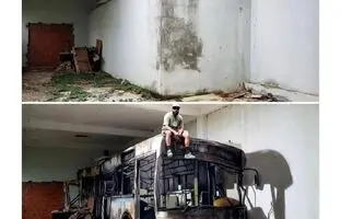 هنرمندی که دیوارهای خالی را با نقاشی سه بعدی به یک شاهکار تبدیل می کند