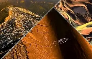 تصاویر هوایی نفس‌گیر از زیبایی پیچیده سیاره زمین