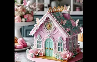 معماری جالب یک خانه در شهرک غرب شبیه به کیک خامه ای + تصویر