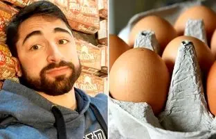 این مرد در طول یک ماه ۷۰۰ عدد تخم مرغ خورد و نتیجه این آزمایش شگفت انگیز بود