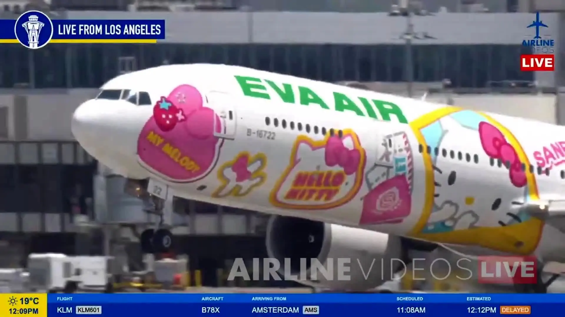 بویینگ ۷۷۷ "هلو کیتی" پرواز کرد + ویدئو