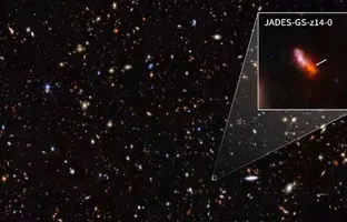  کهکشان ۲۸۰ میلیون ساله کشف شد: معجزه کیهانی جیمز وب! 