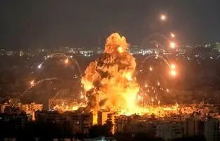  اولین تصاویر از حمله تازه جنگنده‌های اسرائیل به جنوب لبنان + ویدئو