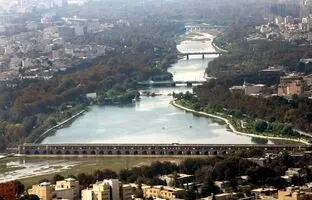  قدیمی‌ترین پل «زاینده رود» در اصفهان؛ سال 1345 + تصویر