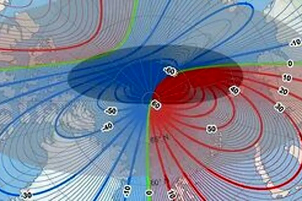 موقعیت قطب مغناطیسی شمال به‌طور رسمی تغییر پیدا کرده است