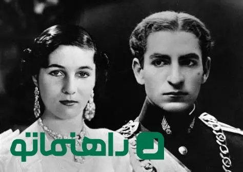 عکسی دیده نشده از محمدرضا پهلوی و فوزیه در ماه عسل