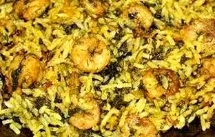 طرز تهیه سبزی پلو با میگو خوشمزه و مجلسی مرحله به مرحله