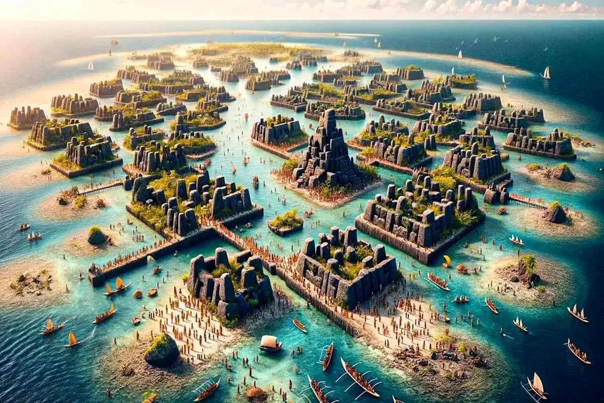 منطقه مرموز و باستانی نان مادول؛ شهر ارواح ۸۰۰ ساله با سازه ها و حکاکی های بازالتی عظیم + تصاویر