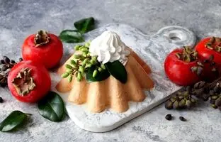 با خرمالو یک دسر شیک و متفاوت برای سفره شب یلدا درست کن + آموزش ویدئویی