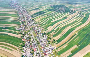 نگاهی به روستایی که همه ساکنانش در یک خیابان زندگی و کار می‌کنند