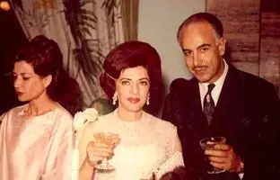 «اشرف پهلوی، شمس و مهرداد پهلبد» در یک مهمانی؛ دهه 40
