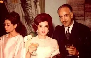 «اشرف پهلوی، شمس و مهرداد پهلبد» در یک مهمانی؛ دهه 40