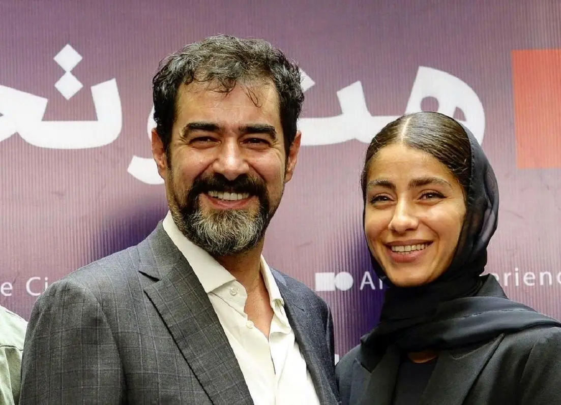ژست و استایل عاشقانه «شهاب حسینی» با همسر دوم اش «ساناز ارجمند» + عکس