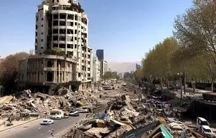 خسارت یک زلزله ۷ ریشتری در تهران