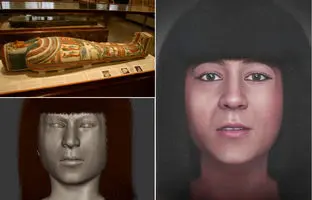 بازسازی چهره مریس‌آمون کاهن آوازخوان معبد در مصر باستان پس از ۲,۸۰۰ سال
