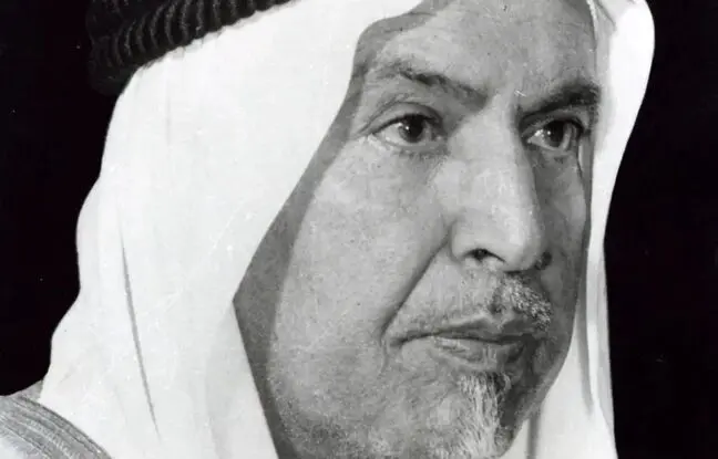 محمدرضا پهلوی در کنار امیر کویت؛ سال 1337