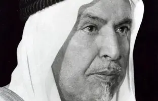 محمدرضا پهلوی در کنار امیر کویت؛ سال 1337