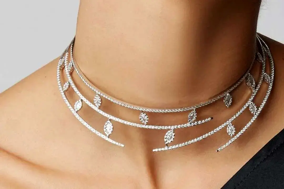 جدیدترین مدل های گردنبند جواهر زنانه ترند 2025