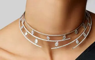 جدیدترین مدل های گردنبند جواهر زنانه ترند 2025