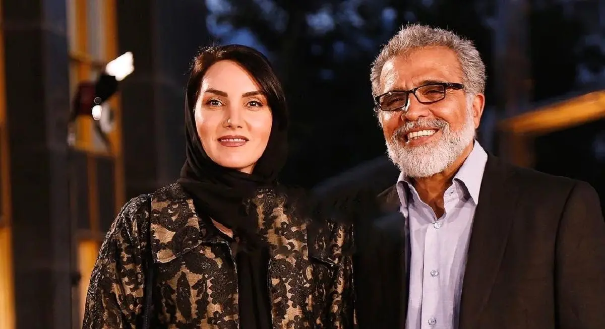 استایل همسر بهروز افخمی همراه با کارگردان سریال تاسیان