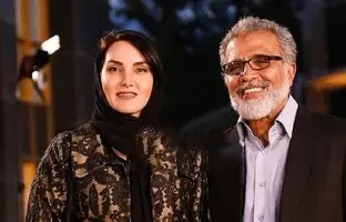 استایل همسر بهروز افخمی همراه با کارگردان سریال تاسیان