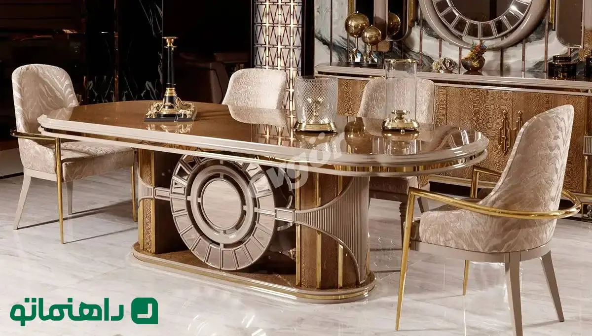 میز ناهارخوری لاکچری در دکوراسیون خانه: راهنمای کامل چیدمان مجلل میز ناهارخوری
