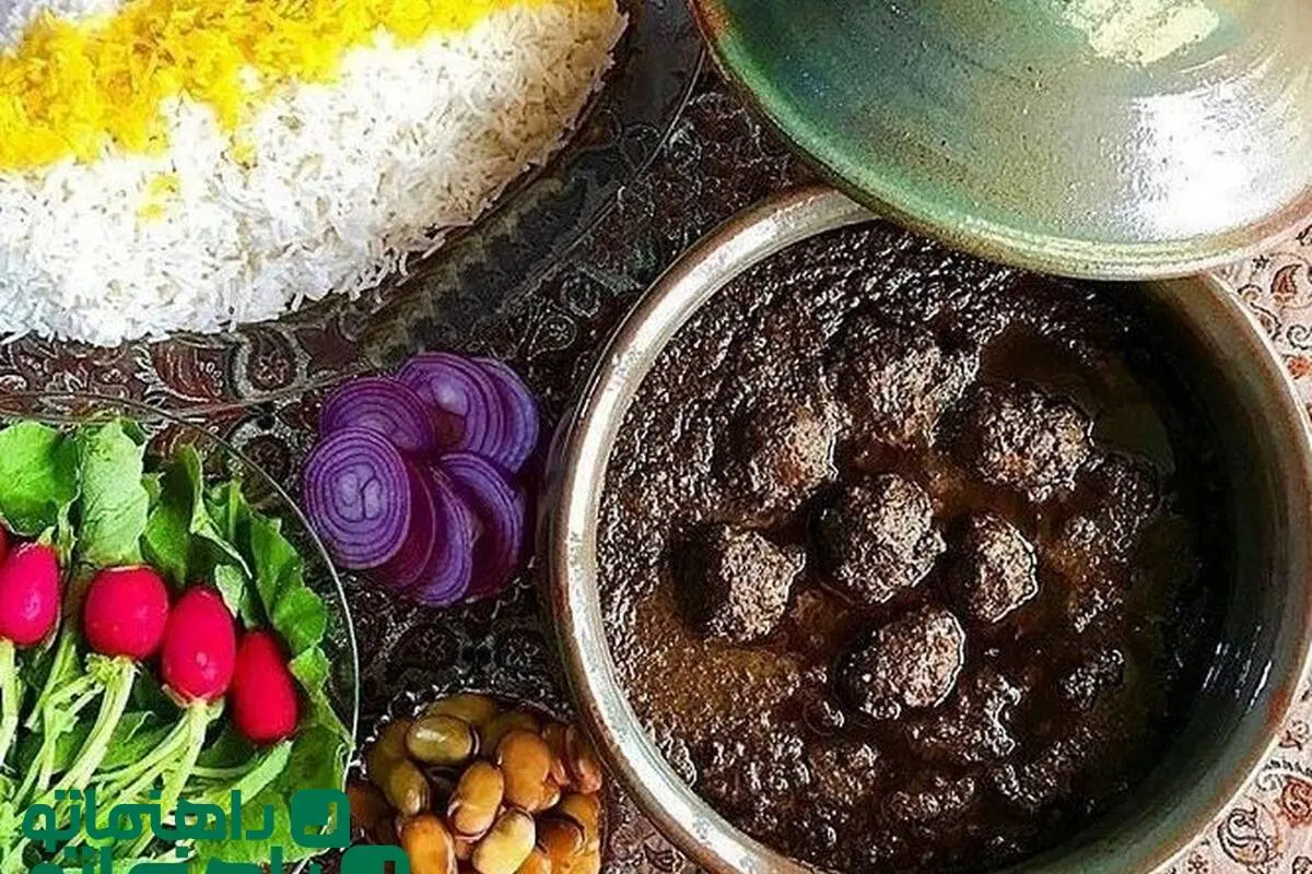 مواد اولیه برای پخت خورش لذیذ اناربیج