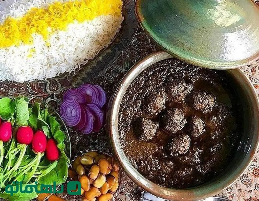 مواد اولیه برای پخت خورش لذیذ اناربیج