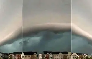 شکل گرفتن یک ابر نادر بر فراز مریلند + ویدئو