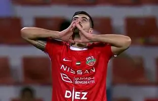 گل حساس سعید عزت‌اللهی با ضربه سر در دربی دبی + ویدئو