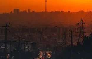 نمایی متفاوت از غروب تهران + ویدئو