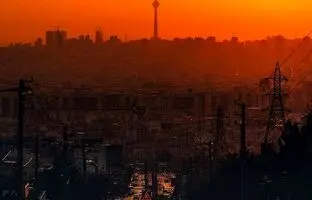 نمایی متفاوت از غروب تهران + ویدئو