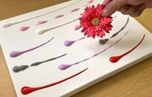 آموزش نقاشی: جادوی رنگ‌های صورتی و قرمز در خلق طبیعت سحرانگیز + ویدئو