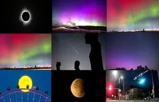 ۱۰ شگفتی آسمانی که در سال ۲۰۲۴ رخ دادند