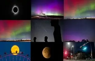 ۱۰ شگفتی آسمانی که در سال ۲۰۲۴ رخ دادند