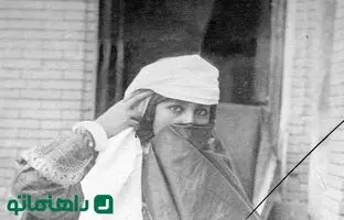 چشمان متفاوت یک زن قاجاری + عکس