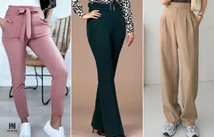 برای دوخت شلوار زنانه چه مقدار پارچه نیاز داریم ؟ | راهنمای کامل انواع شلوار زنانه و متراژ مصرفی پارچه