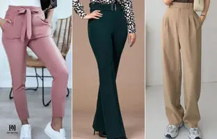 برای دوخت شلوار زنانه چه مقدار پارچه نیاز داریم ؟ | راهنمای کامل انواع شلوار زنانه و متراژ مصرفی پارچه