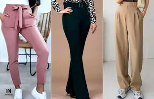 برای دوخت شلوار زنانه چه مقدار پارچه نیاز داریم ؟ | راهنمای کامل انواع شلوار زنانه و متراژ مصرفی پارچه
