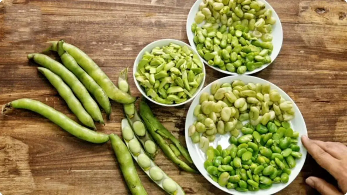 خلال کردن باقالی سبز در 5 مرحله