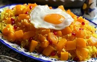 طرز پخت کدو پلو برای شب یلدا