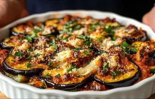 خوشمزه بپزید؛ طرز تهیه یک غذای جدید ایتالیایی با بادمجان و سوسیس + ویدئو